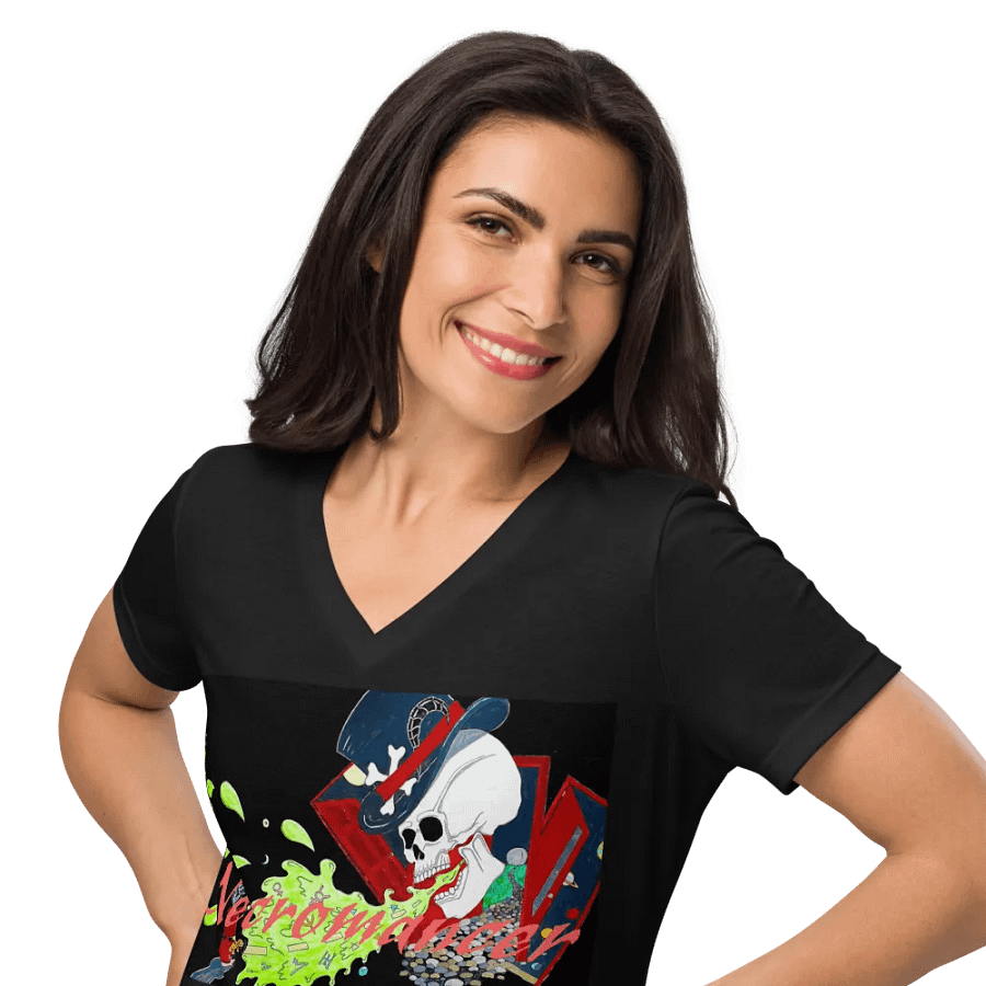 Necromancer's Whimsy Relaxed V-Neck Tee for Women product image (10)