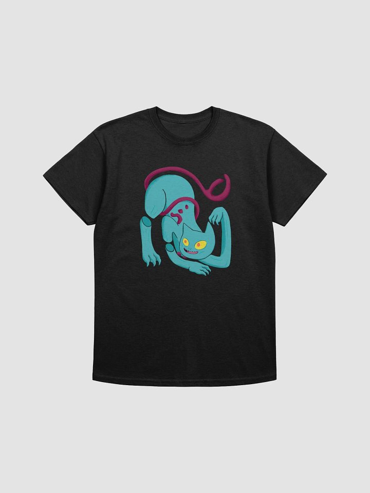 Demon Cat With Text on the Back Classic T-Shirt Multicolor product image (1)