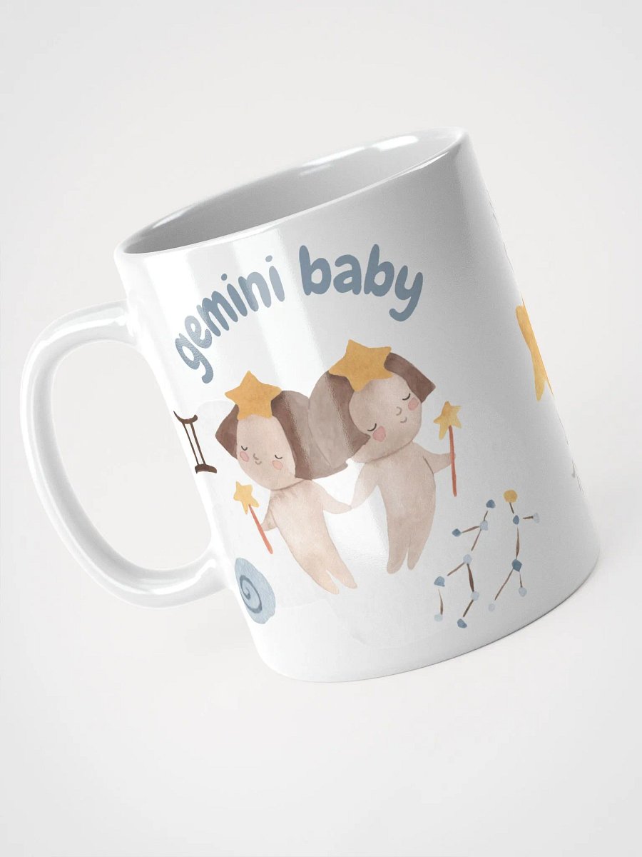 Gemini Baby May 21- June 21 WHITE GLOSSY MUG Baby Gift, New Baby Gift, Fun Astrology Gift product image (4)