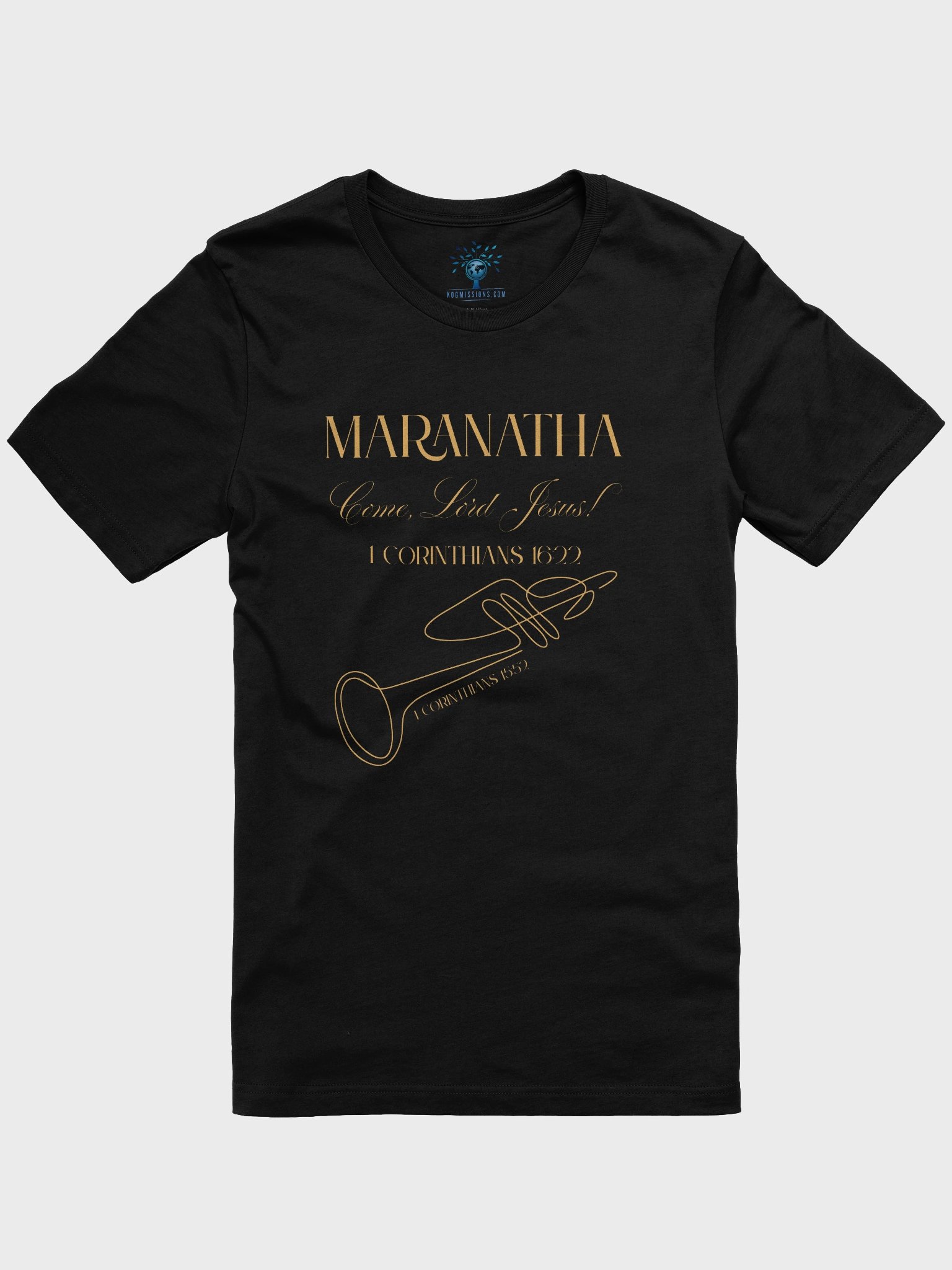 Maranatha Trumpet Lightweight T-Shirt (gold) product image (1)