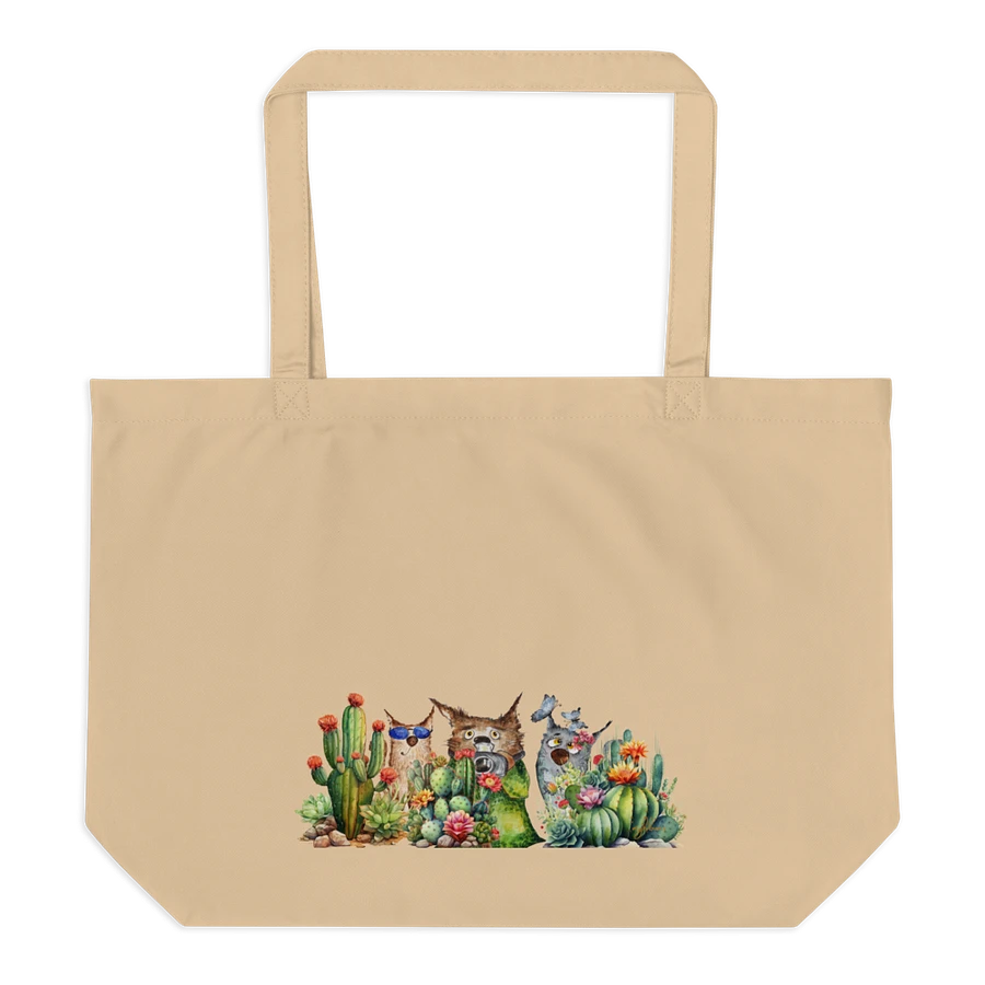 Desert Bloom: A Tale of Resilience Eco Tote Bag (Large) product image (2)