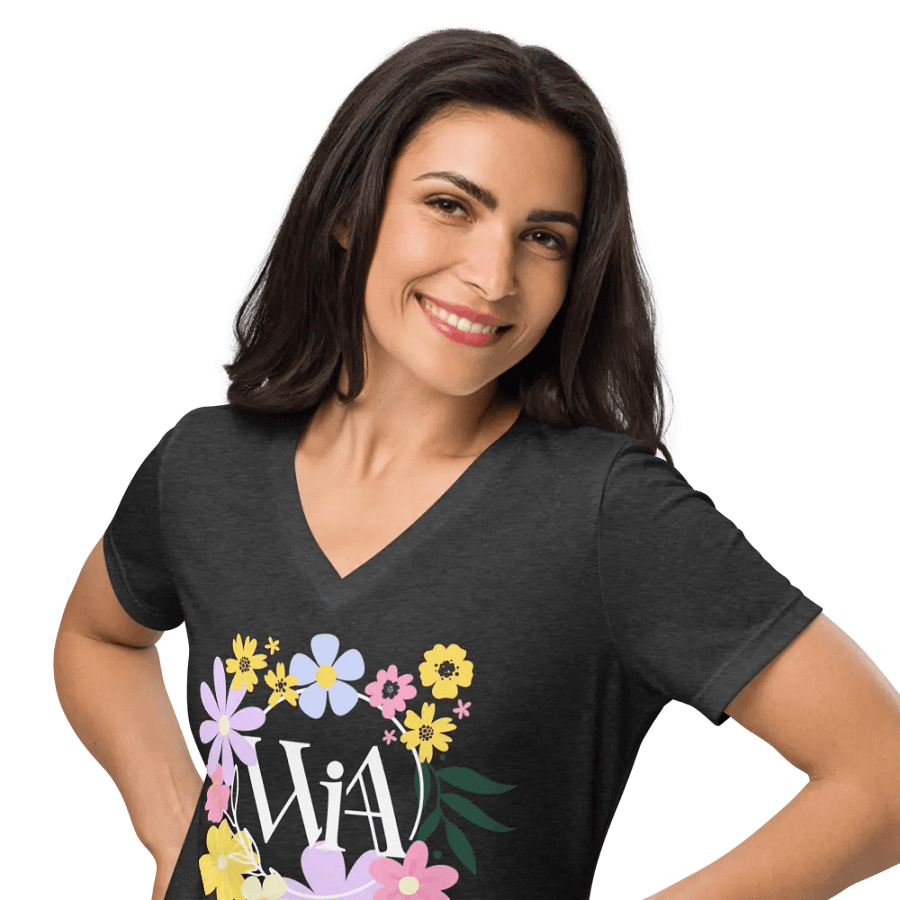 WIA Bloom Women's V-Neck T-Shirt product image (10)