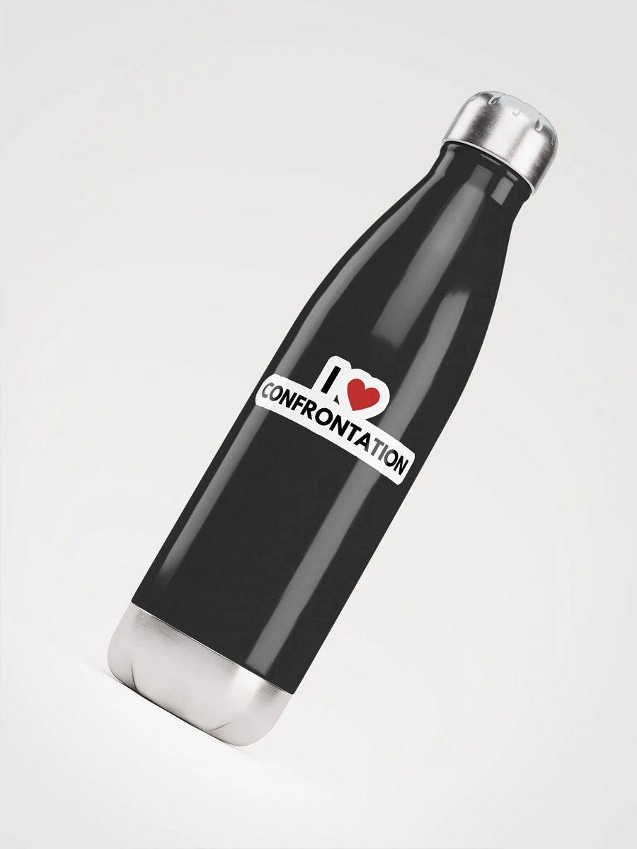 I <3 Confrontation (bubble design) stainless steel water bottle product image (5)