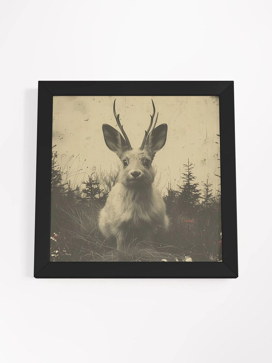 The Jackalope Cryptid Framed Wall Art product image (4)
