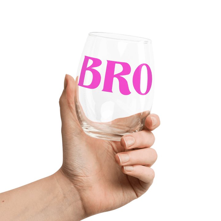Bro stemless wine glass product image (1)