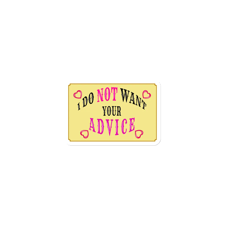 No Advice Magnet product image (1)