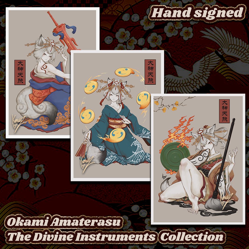 Okami Amaterasu Divine Instruments Signed Print Collection product image (1)