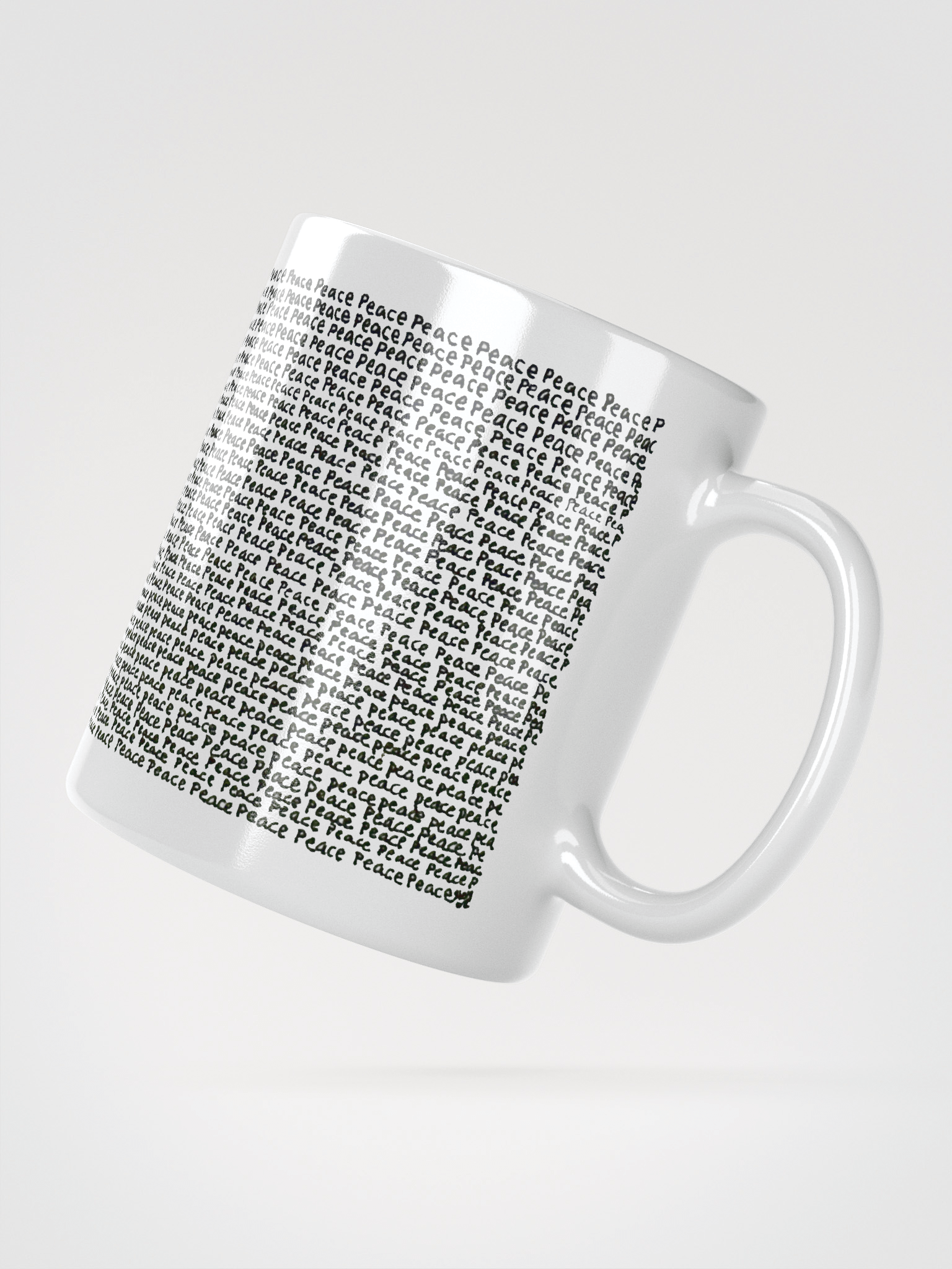 Peace 1 White Glossy Mug product image (2)