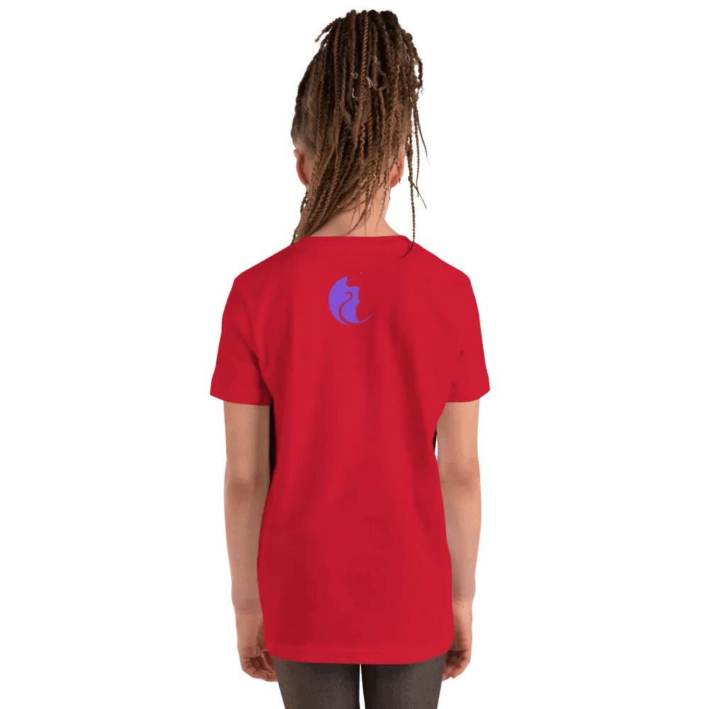 KawaiiKitten PowerRed Youth Short Sleeve T-Shirt product image (8)