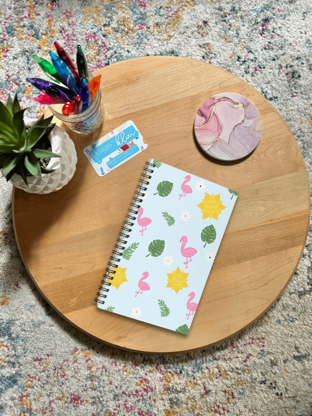 Summer Fun Pattern Spiral Journal product image (1)