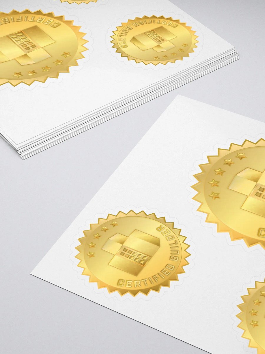 Certified Builder Seal Sticker Set product image (4)