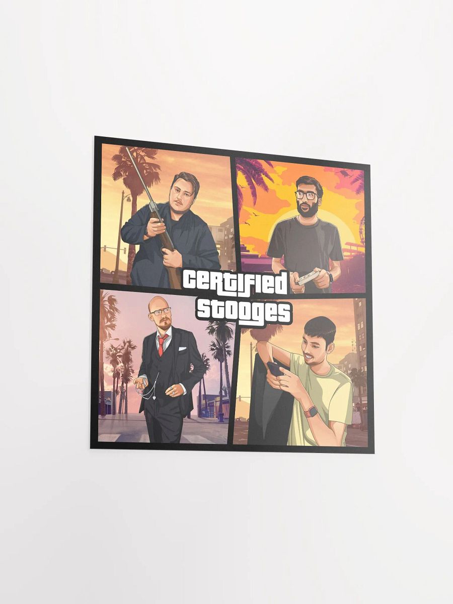 Certified Stooges GTA Style Paper Poster product image (14)