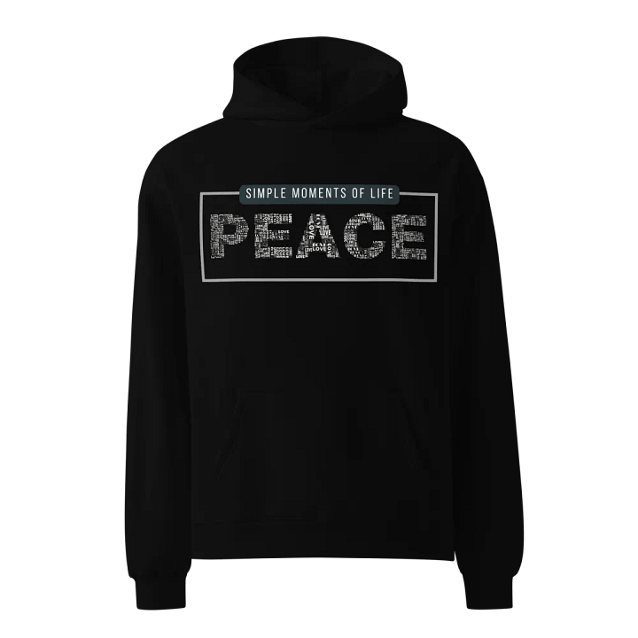 Simple moments of life: peace oversized hoodie product image (2)
