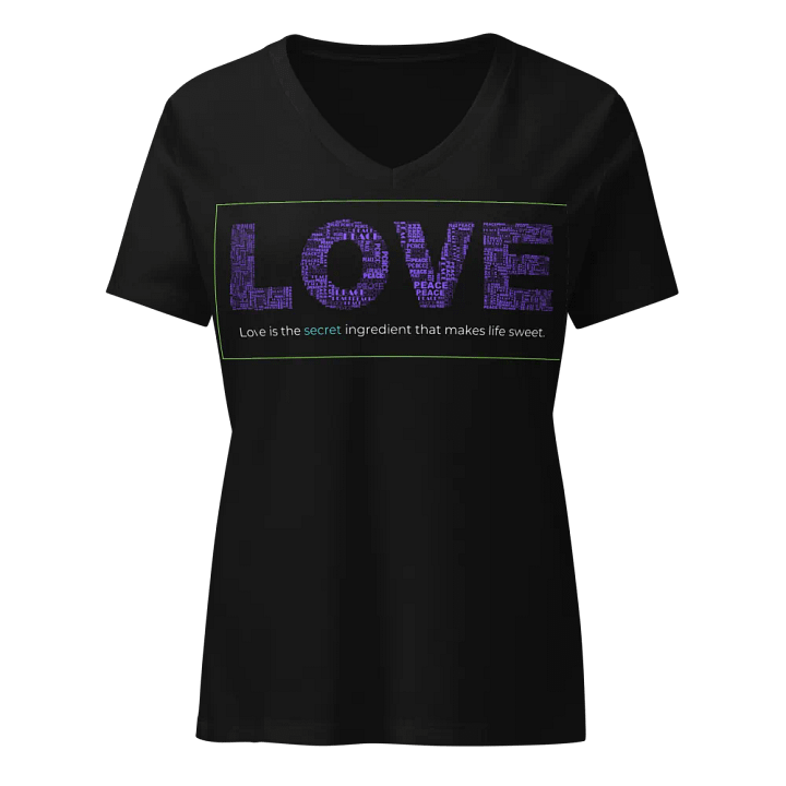Sweet Love Relaxed V-Neck Tee product image (49)