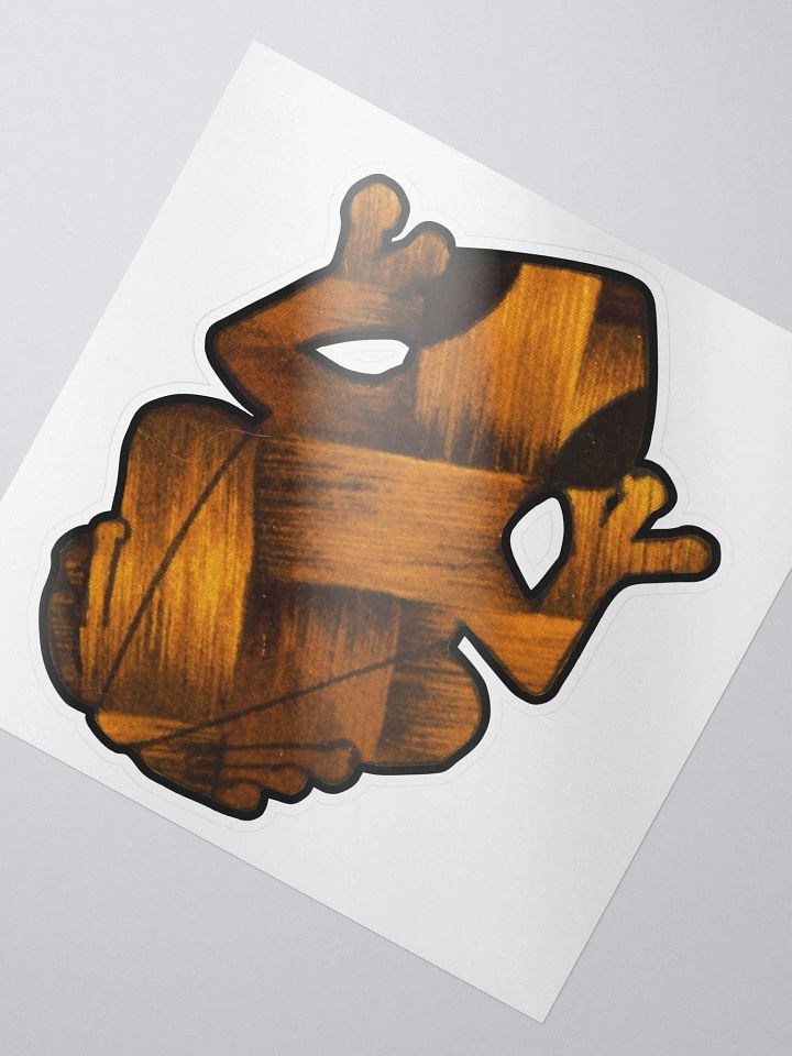 Big Frog Sticker in Basketweave product image (2)