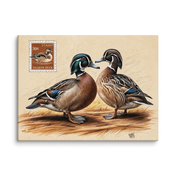 Ducks in a Row Canvas Print 12" x16" product image (1)