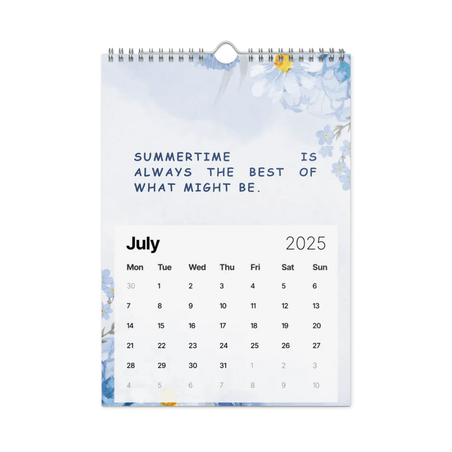 FLORAL INSPIRATIONAL QUOTES WALL CALENDAR 2025 product image (7)