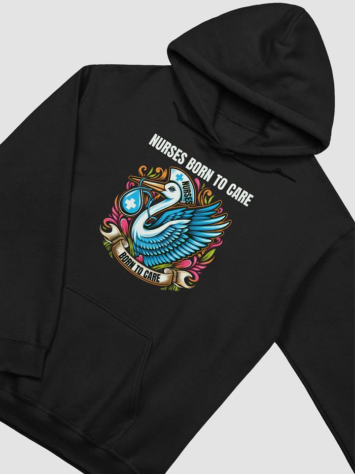 Nurse Stork Born to Care Hoodie product image (13)