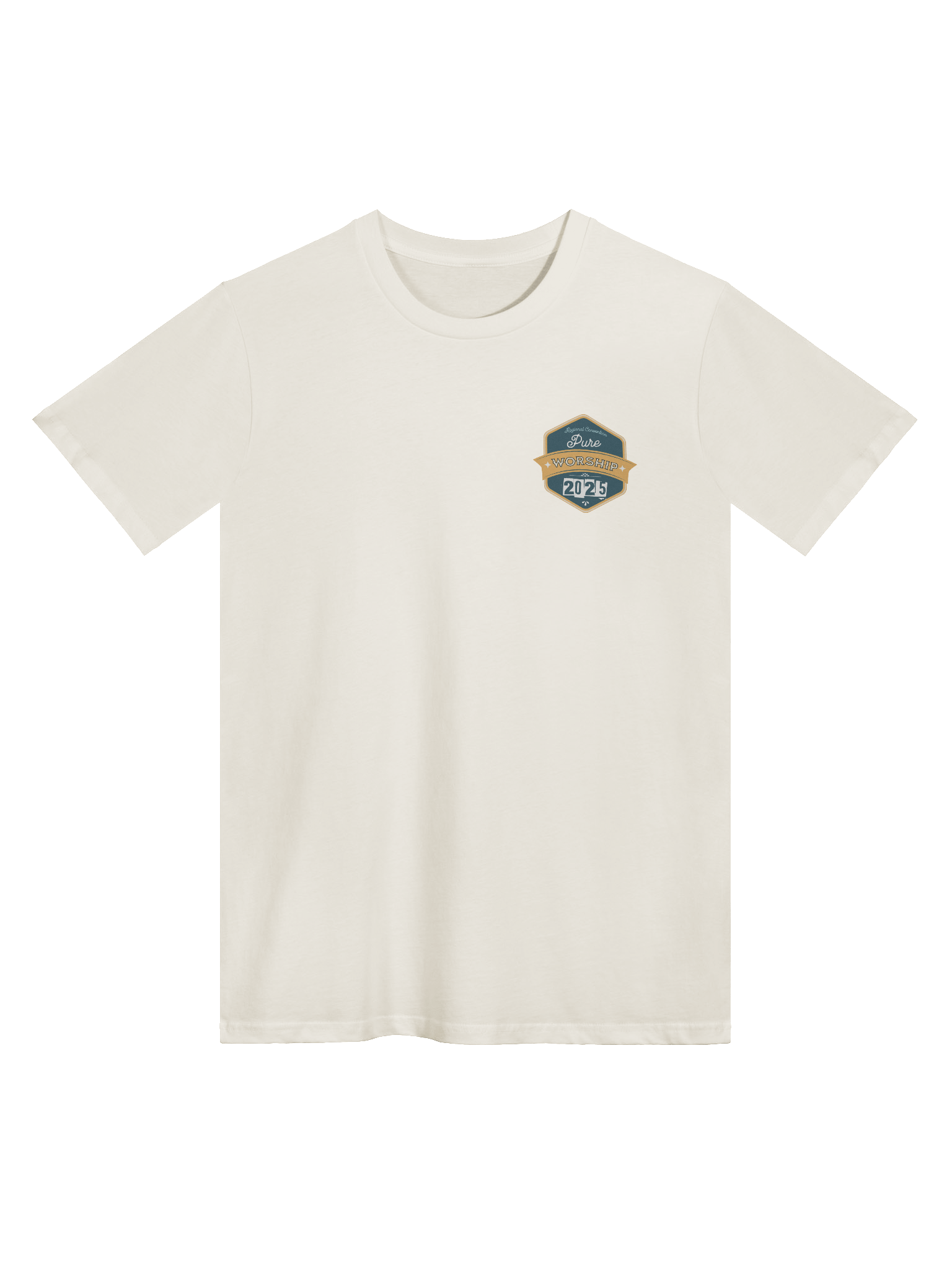 2025 "Pure Worship" Regional Convention Retro Badge T-Shirt product image (1)