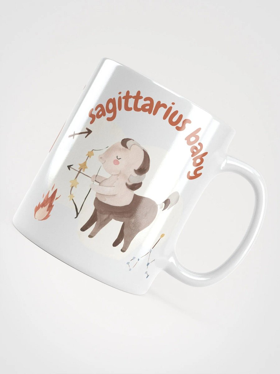 Sagittarius Baby November 22 – December 21 WHITE GLOSSY MUG Baby Gift, New Mom Gift, Fun Astrology Gift product image (5)