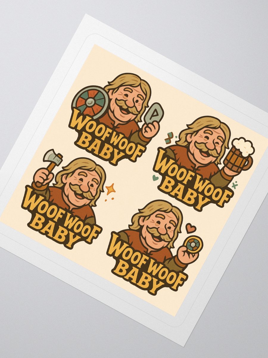 Egil Thorsson Woof Woof Baby Stickers product image (4)