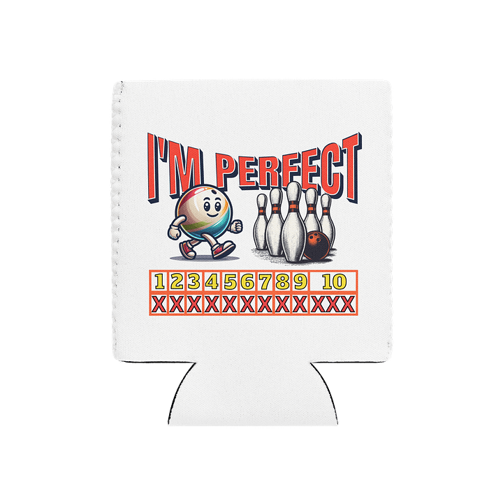 Im Perfect Bowling Strike Can Cooler product image (2)
