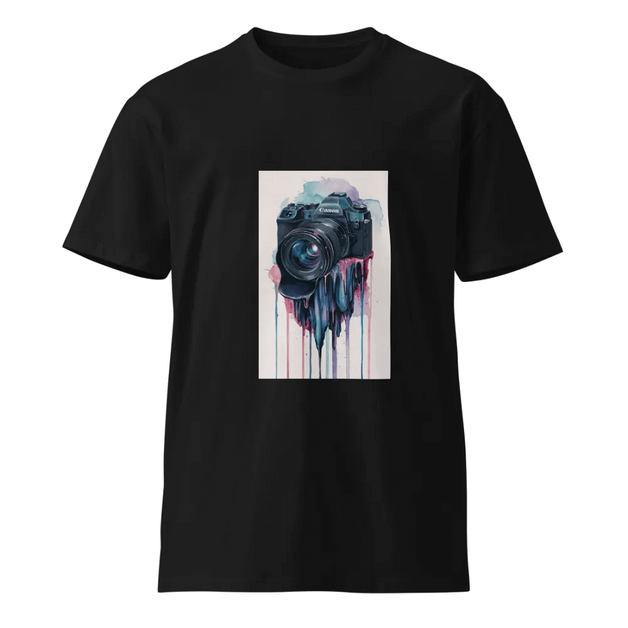 Melting Canon DSLR Watercolor T-Shirt product image (11)