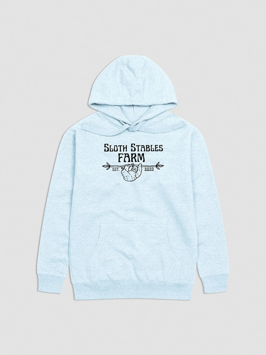 Sloth Stables Farm Hoodie - Black Embroidery product image (2)