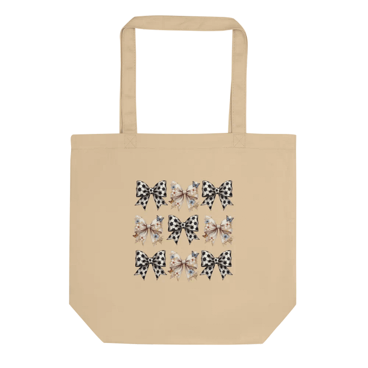 Spring Bows Soccer Chic Eco-Friendly Tote Bag product image (1)