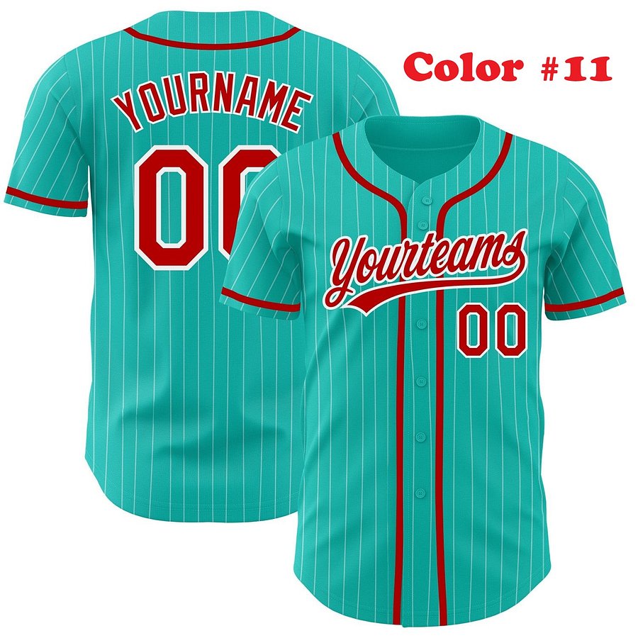 Authentic Baseball Jersey, Custom Baseball Jersey, Personalized Sport Jersey, Straight Lines product image (7)