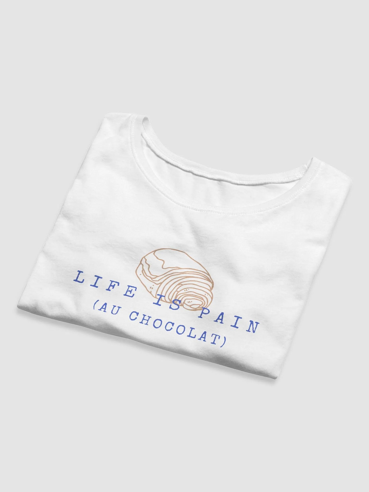 Life is Pain Au Chocolat Baby Tee product image (5)