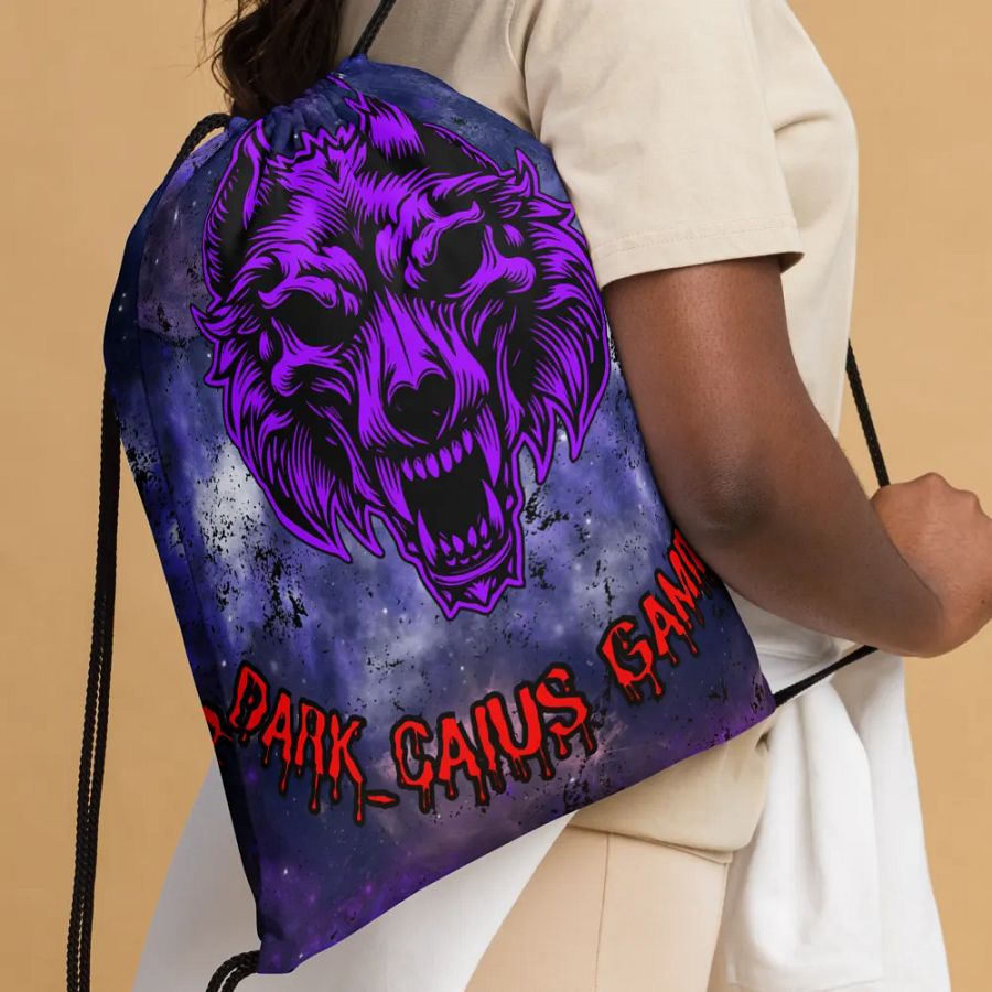 Wolf Skull Drawstring Bag product image (4)
