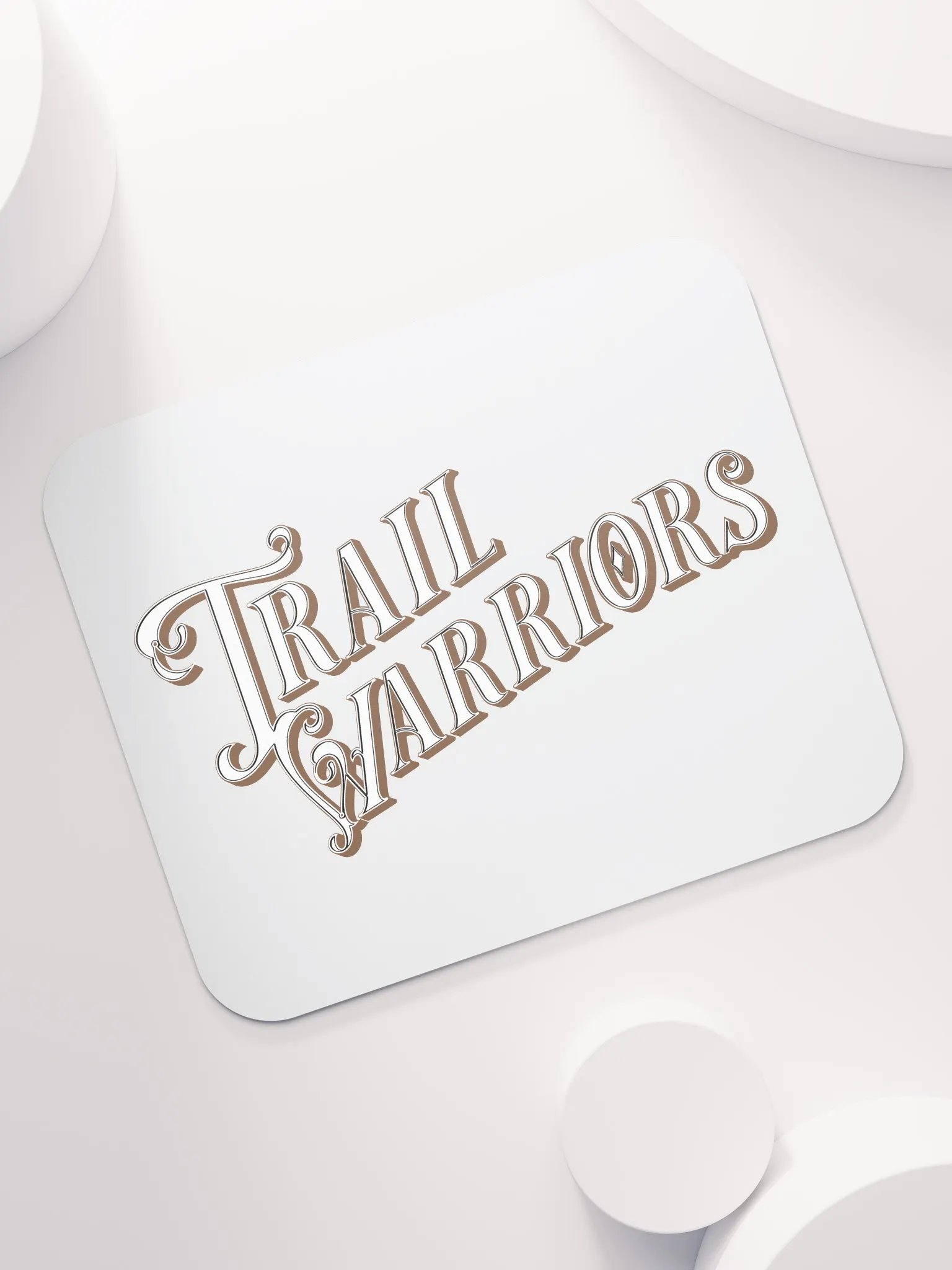 Brown Classic Trail Warriors Emblem Mouse Pad product image (7)