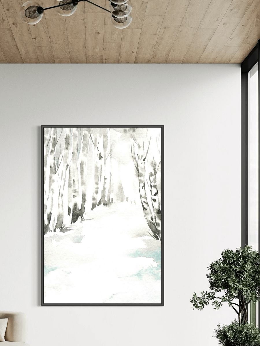 Snowy Forest Path Watercolor product image (15)