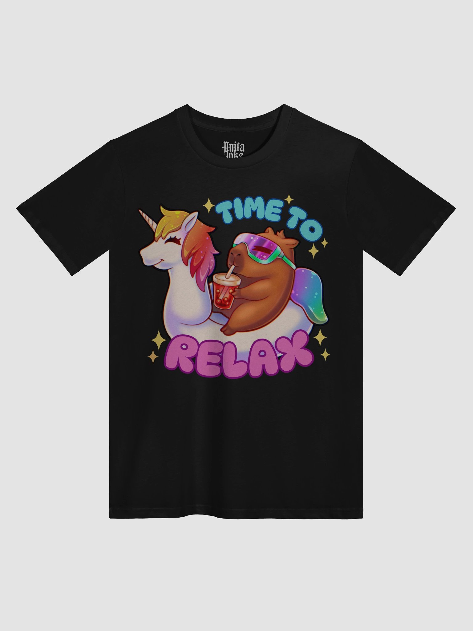 🌈🦄Time To Relax🦄🌈 Premium T-Shirt product image (2)