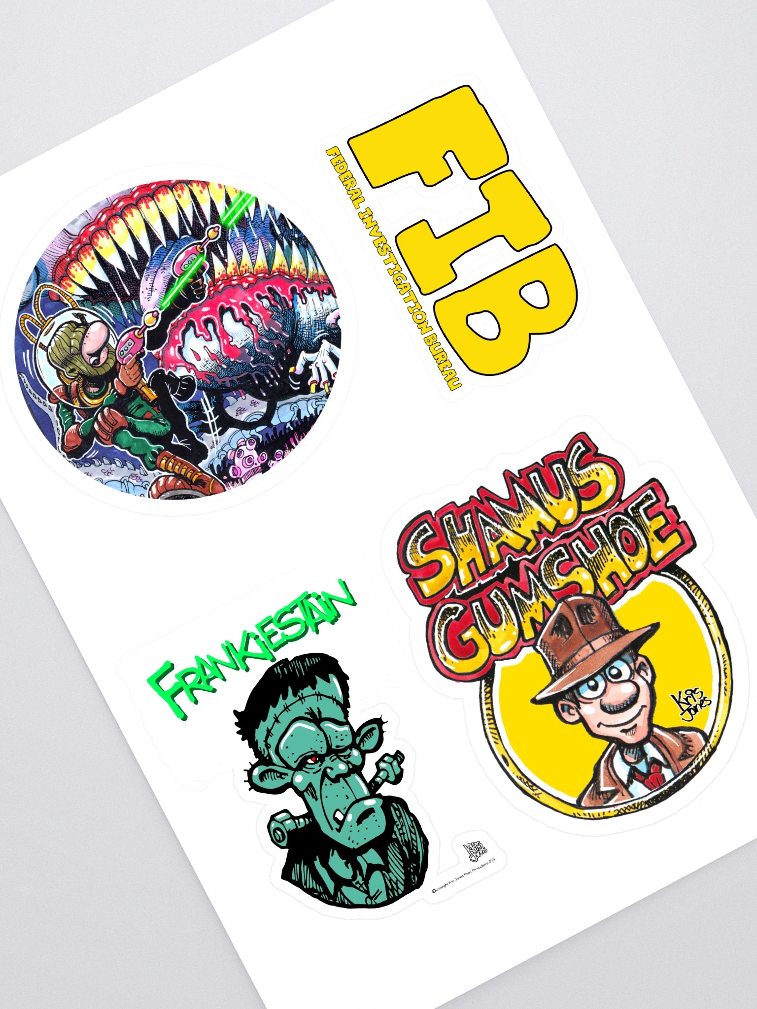 Illustrator Jones' first ever sticker collection. product image (1)