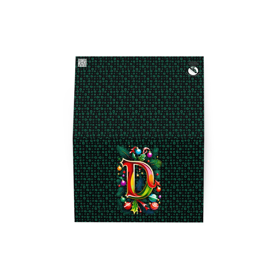 Christmas Monogram Letter D(3) Greeting Card product image (2)