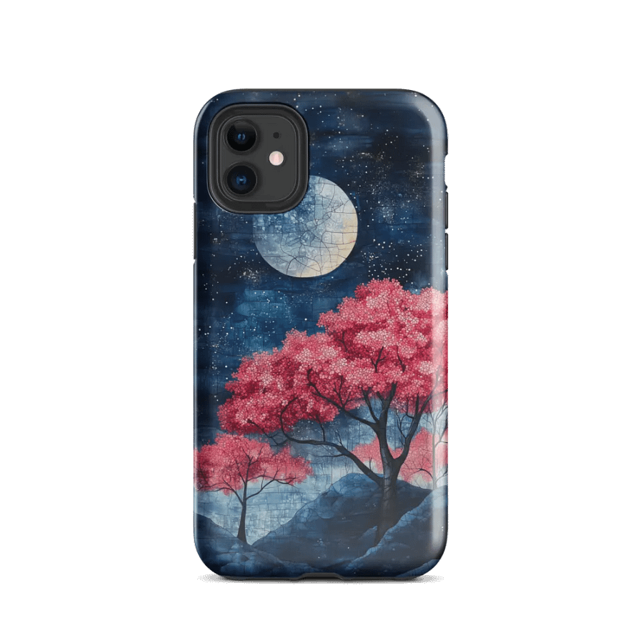 Red Midnight Blossom - Tough Phone Case product image (2)