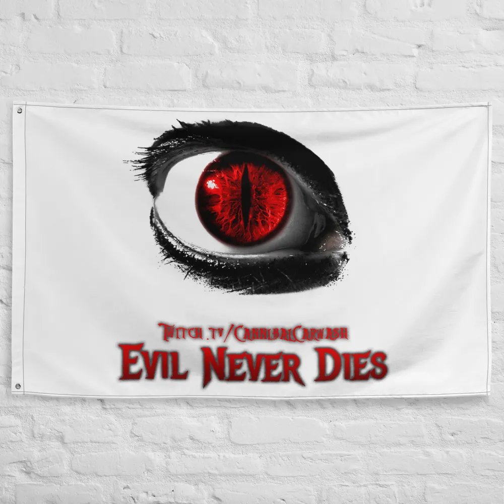 Evil Never Dies Logo Flag product image (10)