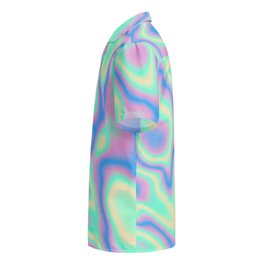 Psychedelic Hologram Unisex Hawaiian Shirt product image (9)