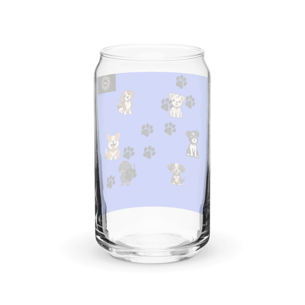 Pawsome Puppies Can-Shaped Glass product image (38)