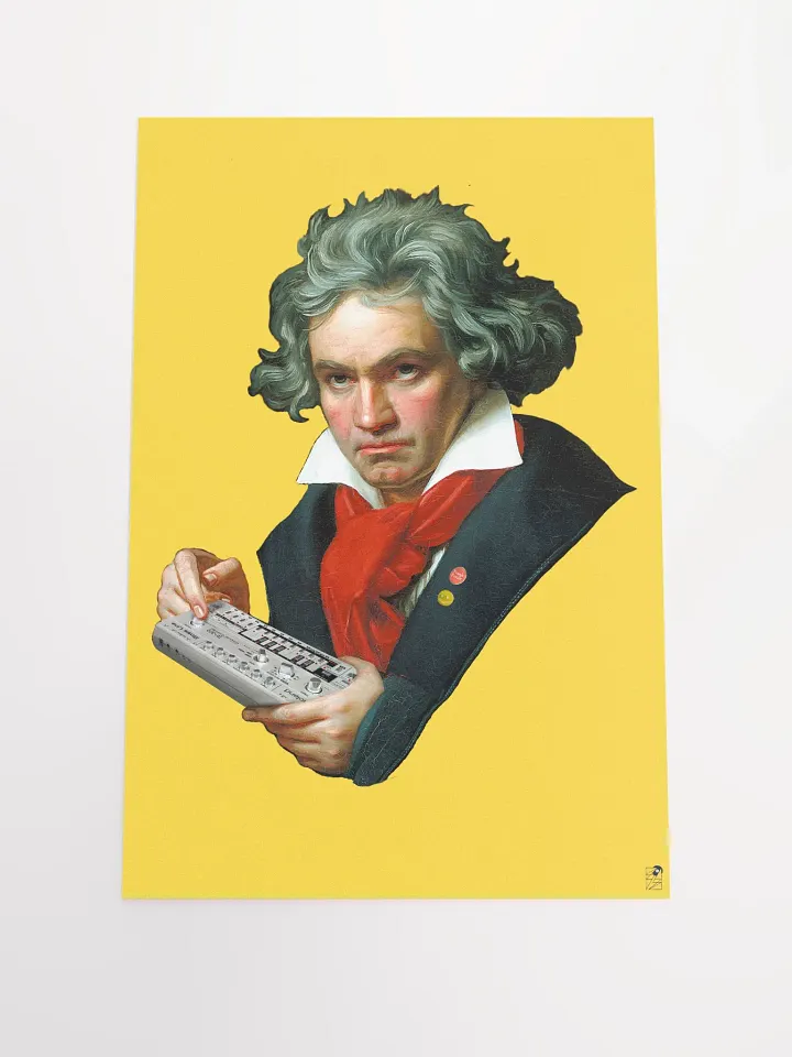 Roland van Beethoven by Frank Fonik, Techno EDM Matte Paper Poster product image (2)