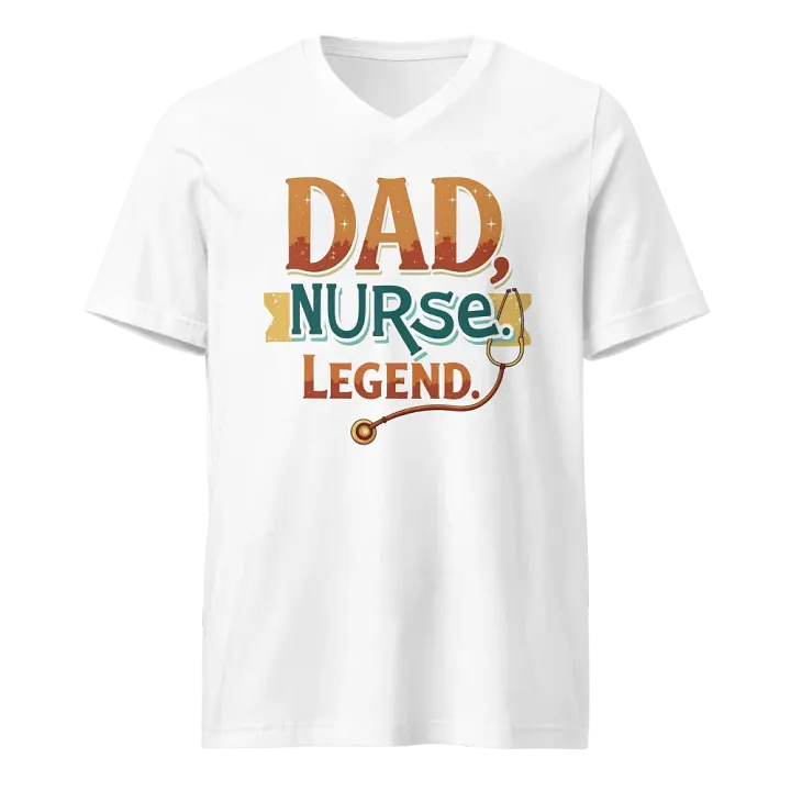 Legendary Nurse Dad V-Neck Tee product image (5)