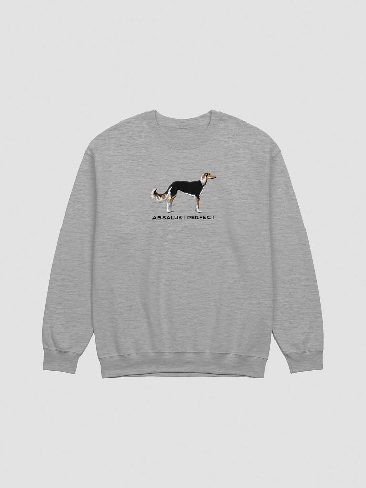 Absaluki Perfect Sweatshirt (Embroidered) of a Saluki(Black & Tan) product image (10)