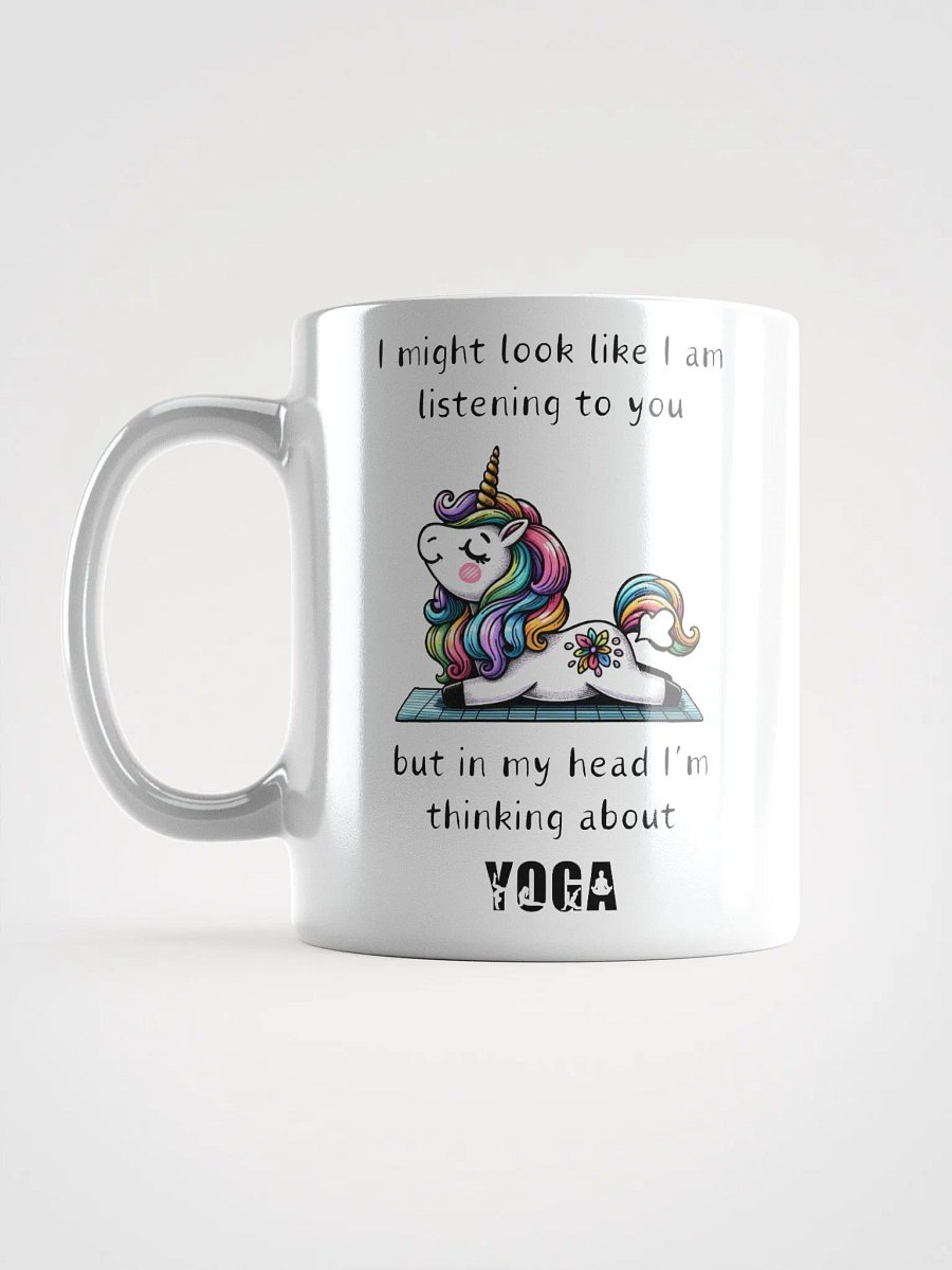 "Unicorn Yoga Pose" White Coffee Mug - Available in 11, 15, and 20 oz product image (6)