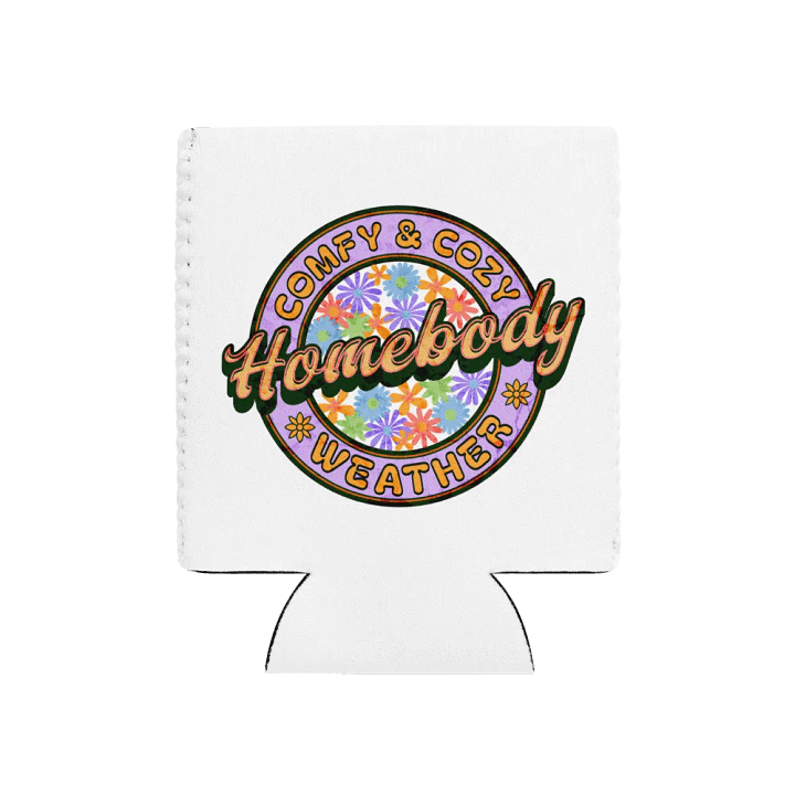 Homebody Comfy And Cozy Weather Retro Floral Can Cooler product image (1)