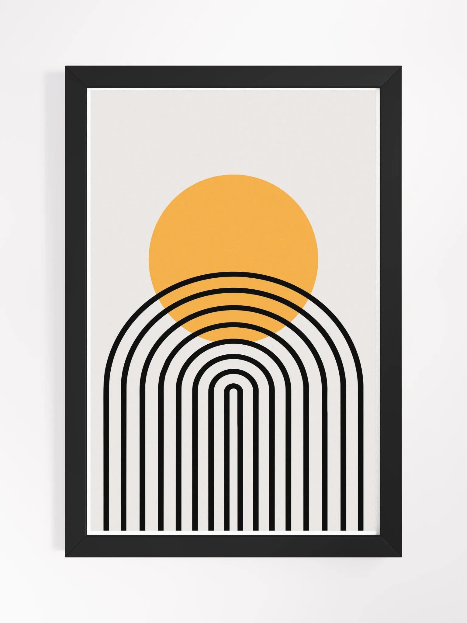 Orange Arch Abstract Framed Poster product image (1)