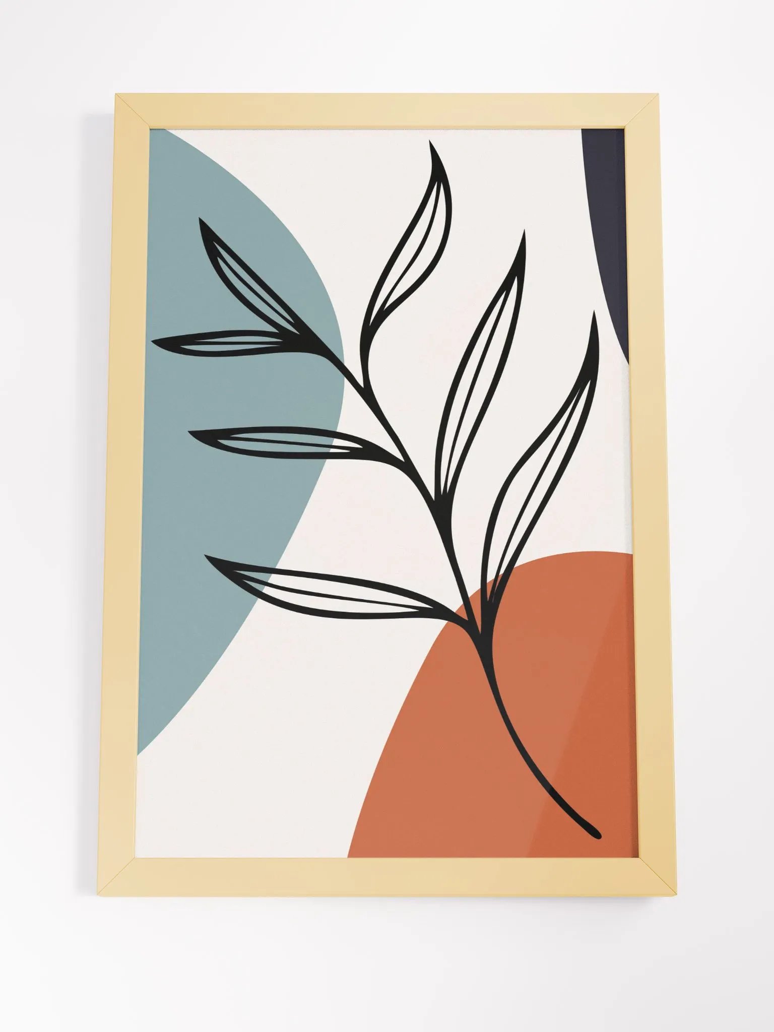 Ethereal Leaf Silhouette Framed Poster product image (21)