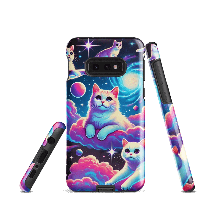 Cosmic Cat Adventure Samsung Tough Case - Space Kitties Design product image (2)