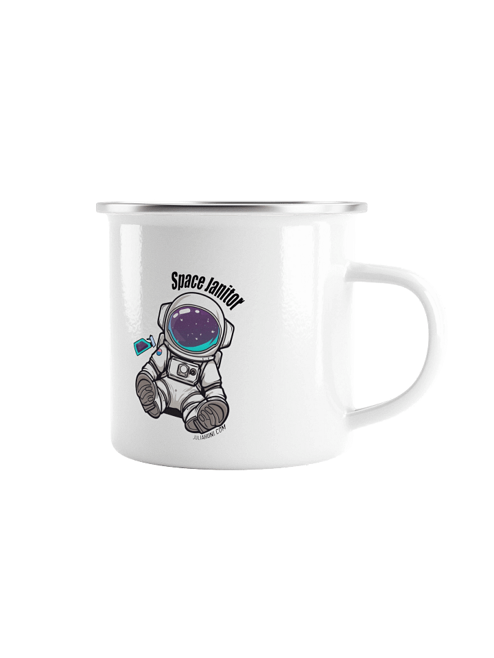Enamel Space Janitor Rules Mug product image (1)